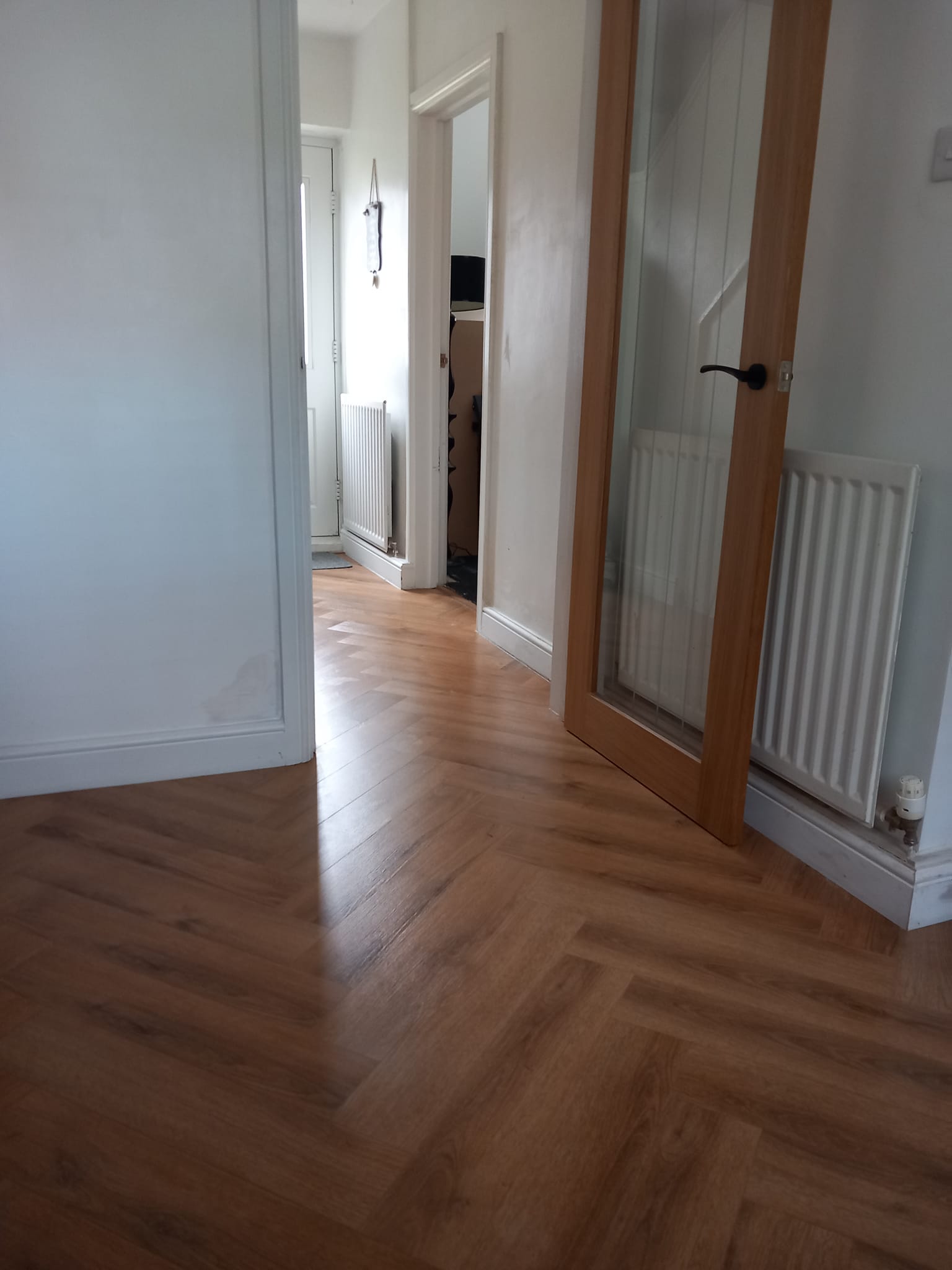 Herringbone Flooring & Door Install